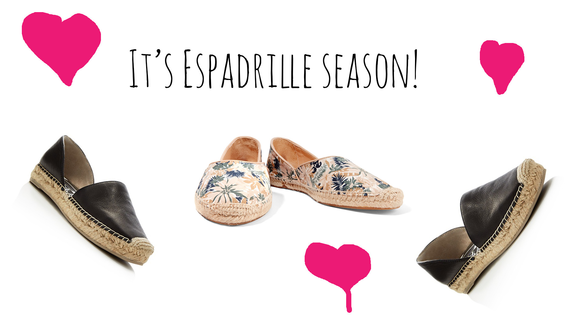 Espadrille sandals are perfect for the summer.